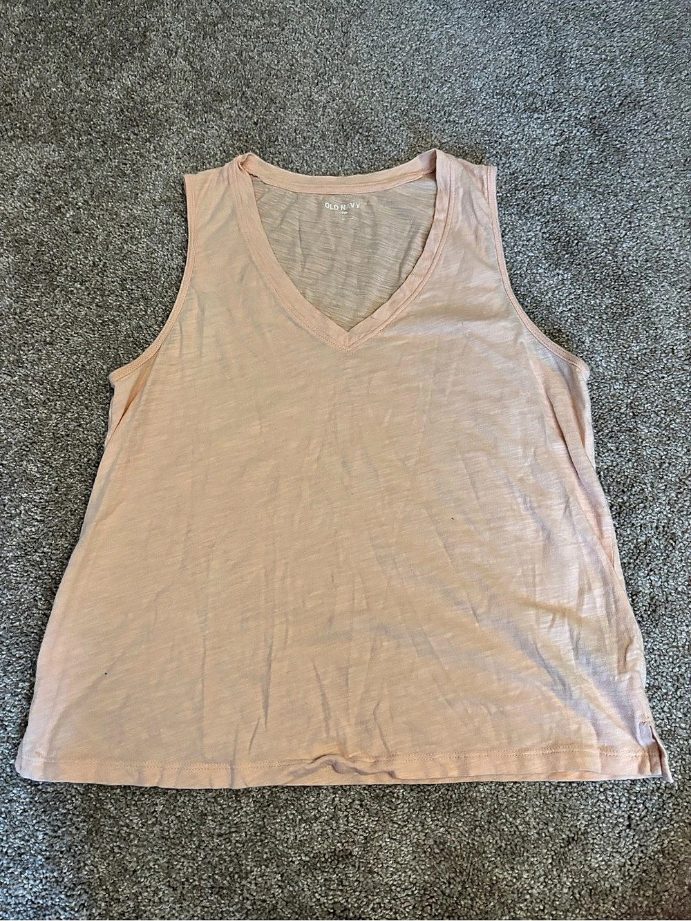 Old Navy EveryWear V-Neck Tank Top Peach Small